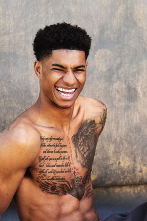 Marus Rashford hairstyle