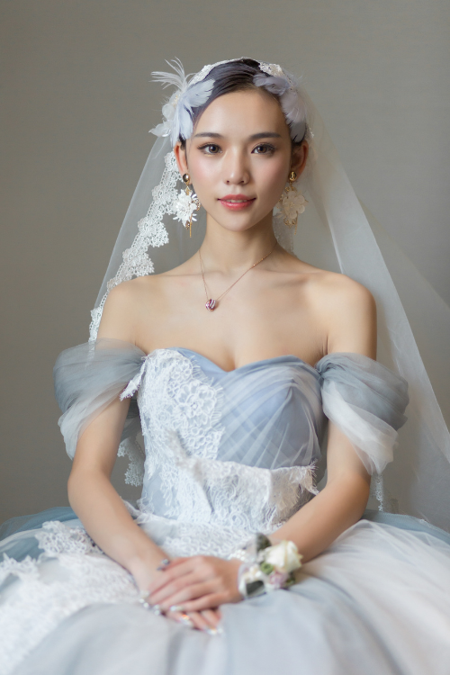 Heart shape face bride