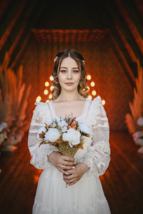 Square shape face bride