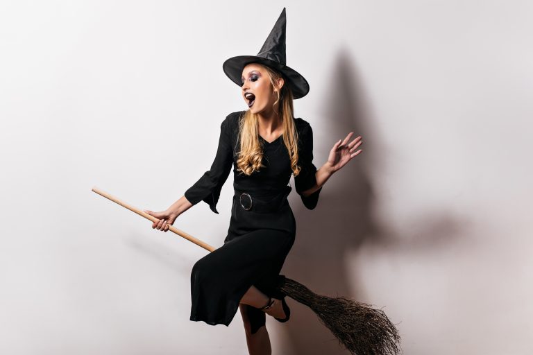 A joyful Halloween witch
