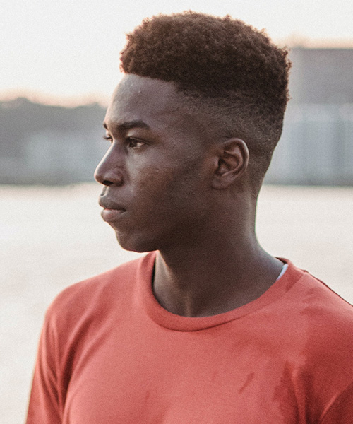 High fade haircut