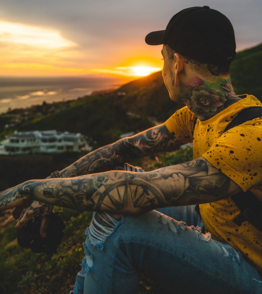 Hyper-realistic men's tattoo