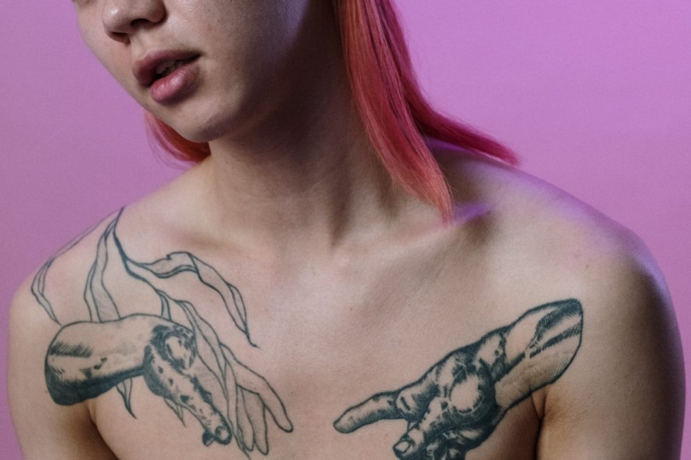 Chest tattoo