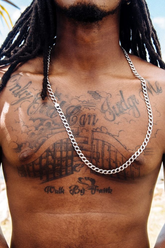 Chest tattoo
