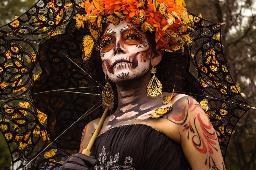 Meksykański makijaż na Halloween
