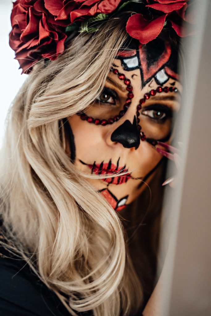 makijaż Santa Muerte