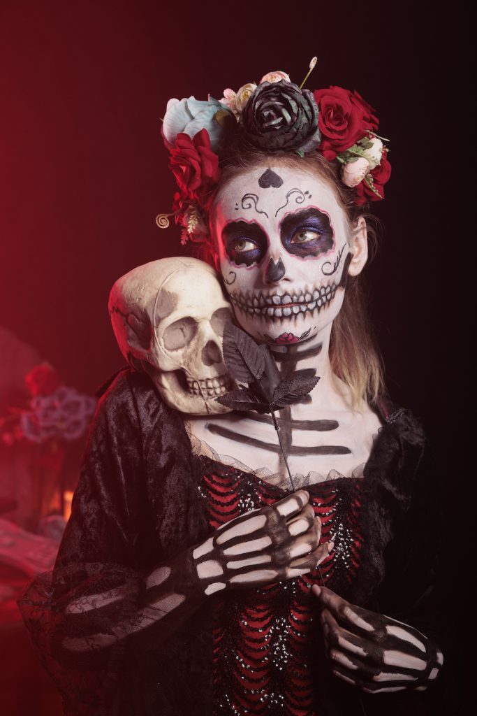 Meksykański makijaż na Halloween - Santa Muerte